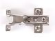 Half overlay hinge with baseplate for ALU1 profile, TM