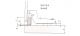 Inset hinge with baseplate for ALU1 profile, TM - drawing