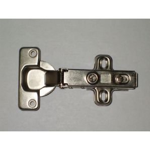 Hydraulic full overlay hinge with baseplate