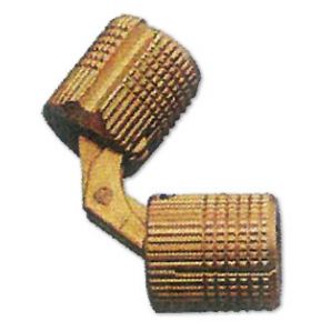 Cylinder hinge, brass
