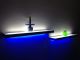 Falra szerelhető világító polc - hideg fehér és kék LED szalaggal szerelve