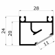 P34 sarok profil metacrillal - rajz