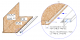 P40/P76 aluminium profil with metacril (3m) - drawing