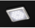 F24 Eckige LED-Lampe mit 18 St weißen LEDs