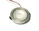 F67 round d=55mm, satin nickel LED lamp