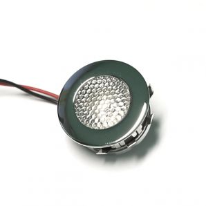 F09 Runde, d=30 mm, Chrom LED-Lampe