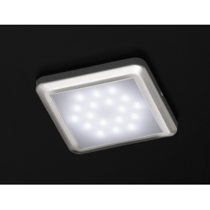 F24 Eckige LED-Lampe mit 18 St weißen LEDs