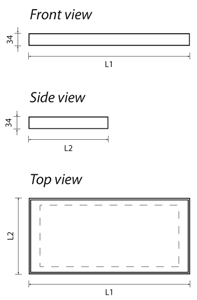 Wall-mounted lighting shelf